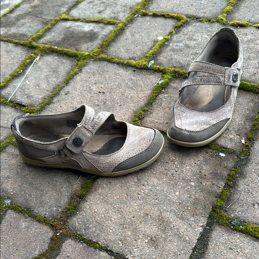 Casual Gray Mary Jane Shoes